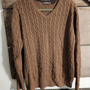 Brown  vee neck sweater, St. John's bay